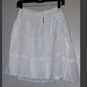White skirt